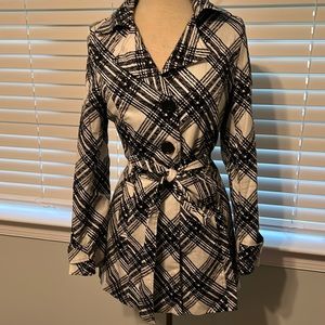 Black and white jacket size small